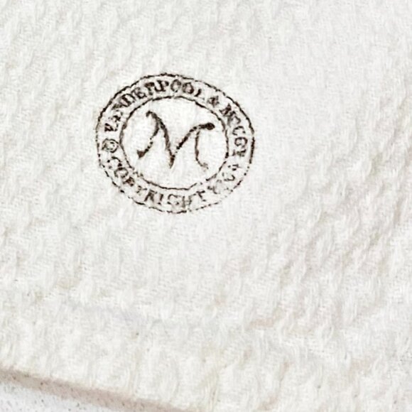 Vanderpool & McCoy Cucina Tea Dish Towel White 100% Cotton Made in France - Picture 3 of 5